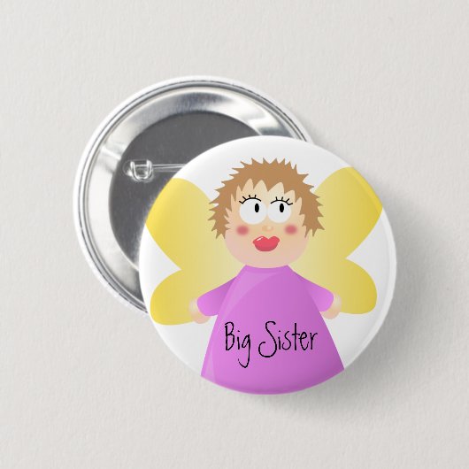 Grote Zus Ronde Button 5,7 Cm (Voorkant /achterkant)