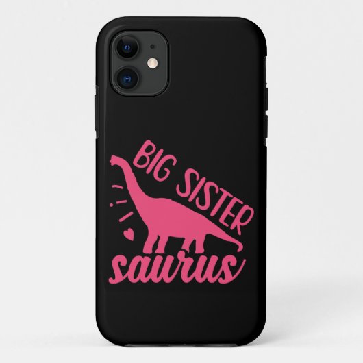 Grote Zus Saurus in Roze Case-Mate iPhone Case (Achterkant)