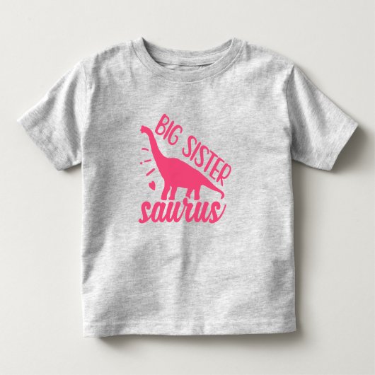 Grote Zus Saurus in Roze Kinder Shirts (Voorkant)