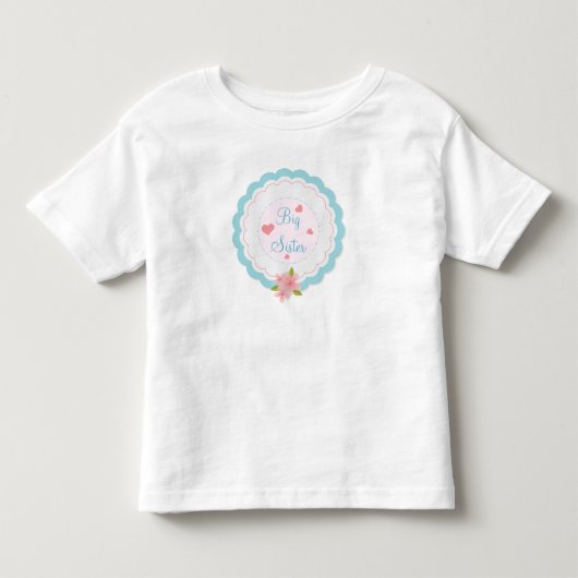 Grote Zus Schattig Peuter Ruffle Shirt (Voorkant)