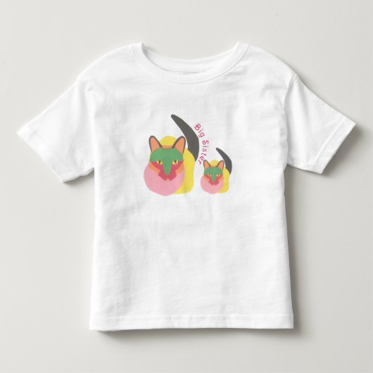 Grote Zus T-shirt - Kat Thema (Voorkant)