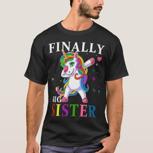 grote zus unicorn t-shirt (Voorkant)