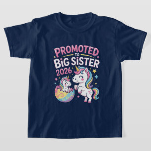 Grote Zus Upgrade 2026 – Magische Eenhoorn Editie T-shirt