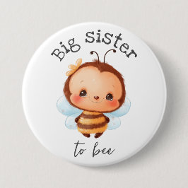 Grote Zus van Bee Bumblebee Kinder Ronde Button 7,6 Cm