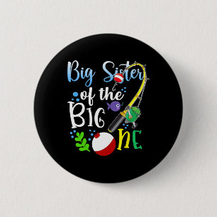 Grote zus van de grote Vist eerste geboorte Ronde Button 5,7 Cm