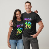 Grote Zus van de Jarige Double Digits 10e Verjaard T-shirt (Unisex)