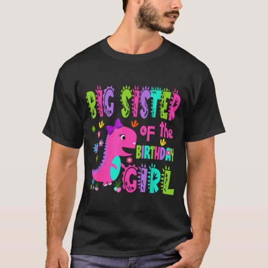 Grote zus van de jarige saurus rex t-shirt (Voorkant)