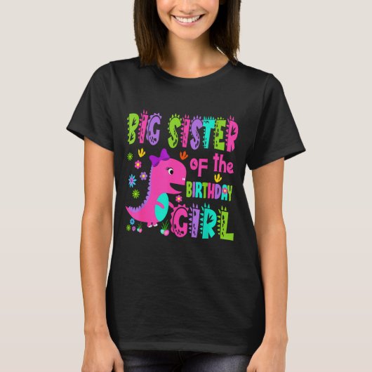 Grote zus van de jarige saurus rex t-shirt (Voorkant)