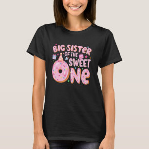 Grote zus van de lieve 1e verjaardag Donut de T-shirt