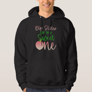 Grote zus van de verjaardag een perzik 1e zomer fr hoodie