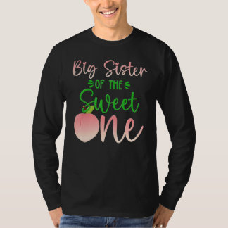 Grote zus van de verjaardag een perzik 1e zomer fr t-shirt