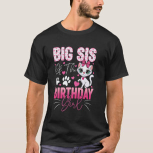 Grote Zus Van De Verjaardagsmeisje Kat Kitty Famil T-shirt