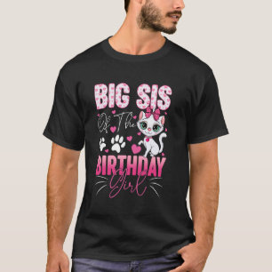 Grote Zus Van De Verjaardagsmeisje Kat Kitty Famil T-shirt