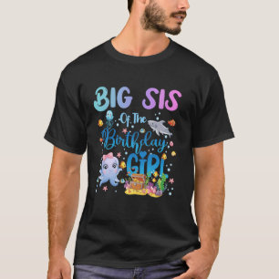 Grote zus van de verjaardagsmeisjes Zeevis Oceaan  T-shirt
