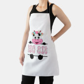 Grote zus van het verjaardagsmeisje Koe zus famili Schort (Insitu)