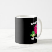 grote zus van tweeling nieuwe zus broer koffiemok (Voorkant rechts)