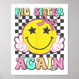 Grote zus weer retro grote zus meisjes peuters poster