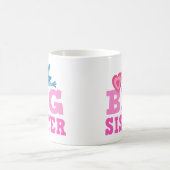 Grote zusje mok met schattige cartoon vogel en har (Center)