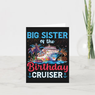 Grote zussen van de verjaardag Cruiser Funny Cruis Kaart