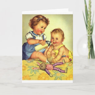 Grote Zuster Baby Zuster Note Kaart