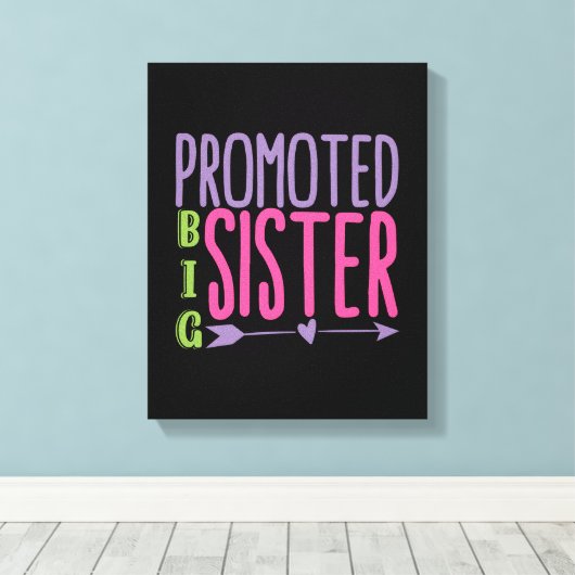 Grote zuster - Big Sister onthullen Canvas Afdruk (Insitu (Houten vloer))