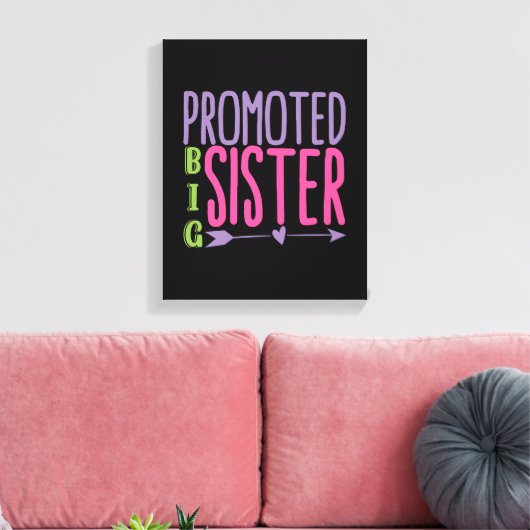 Grote zuster - Big Sister onthullen Canvas Afdruk (Insitu (Woonkamer))