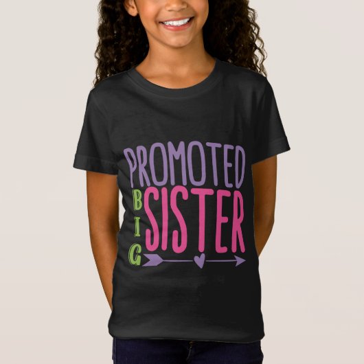 Grote zuster - Big Sister onthullen T-shirt (Voorkant)