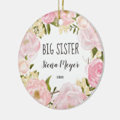 Grote zuster Eerste kerstversiering Keramisch Ornament (Links)