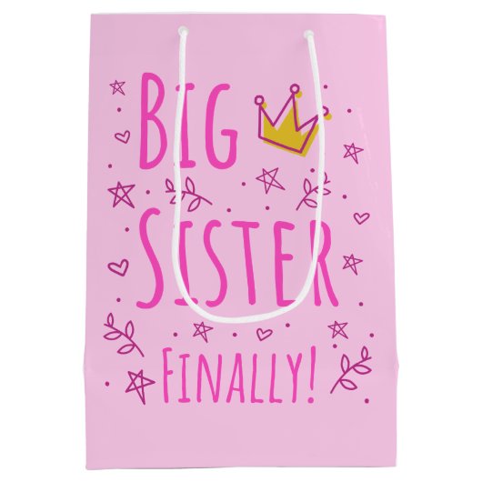 Grote zuster, eindelijk III Medium Cadeauzakje (Achterkant)