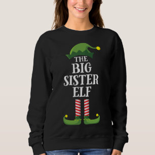 Grote Zuster Elf Matching Familie Kerstfeest Trui
