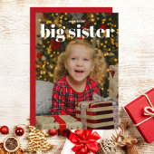 Grote zuster Kerstzwangerschap Aankondiging