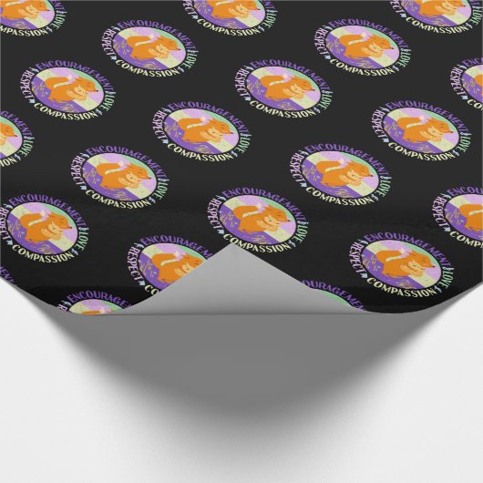 Grote Zuster Liefde - Verwant Bonding Fox Cadeaupapier (Hoek)