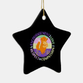 Grote Zuster Liefde - Verwant Bonding Fox Keramisch Ornament (Rechts)