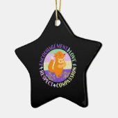 Grote Zuster Liefde - Verwant Bonding Fox Keramisch Ornament (Links)