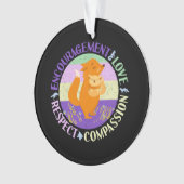 Grote Zuster Liefde - Verwant Bonding Fox Ornament (voorkant)