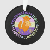 Grote Zuster Liefde - Verwant Bonding Fox Ornament (voorkant)