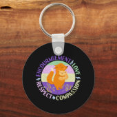 Grote Zuster Liefde - Verwant Bonding Fox Sleutelhanger (Voorkant)