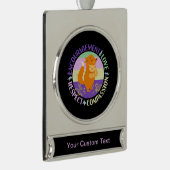 Grote Zuster Liefde - Verwant Bonding Fox Verzilverd Banner Ornament (Rechts)