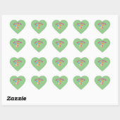 Grote zuster met Baby zuster Butterfly Hart Sticker (Vel)