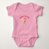 Grote zuster met Baby zuster Butterfly Romper (Voorkant)