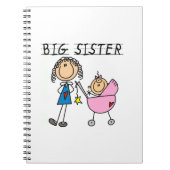 Grote zuster met kleine zusjes notitieboek (Voorkant)