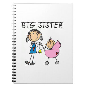 Grote zuster met kleine zusjes notitieboek