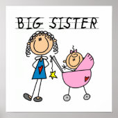 Grote zuster met kleine zusjes poster (Voorkant)