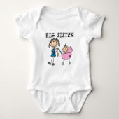 Grote zuster met kleine zuster T-shirts en cadeaut (Voorkant)