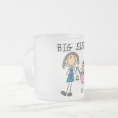 Grote zuster met kleine zuster T-shirts en cadeaut Matglas Koffiemok (Voorkant links)