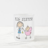 Grote zuster met kleine zuster T-shirts en cadeaut Matglas Koffiemok (Center)