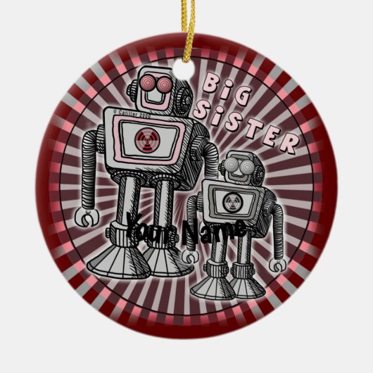 Grote Zuster Robot ornament (Voorkant)