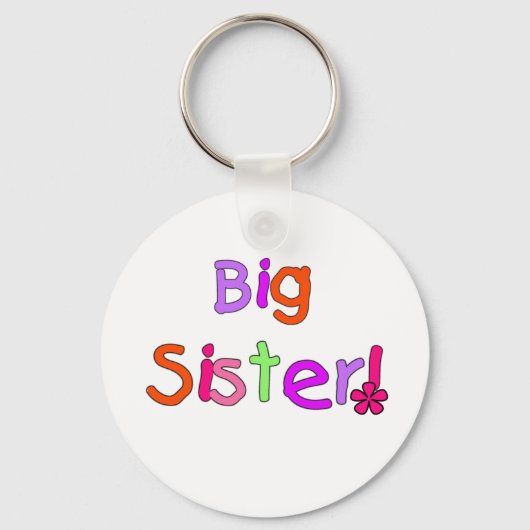 Grote zuster T-shirts en cadeautjes Sleutelhanger (Voorkant)