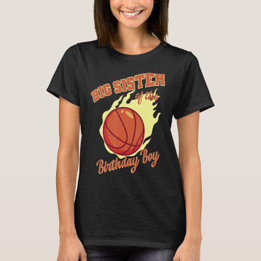 Grote zuster van de Basketbalfamilie B T-shirt (Voorkant)