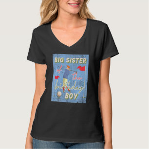 Grote zuster van de Birthday Boy Golf Theme Matchi T-shirt
